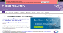 Desktop Screenshot of milestonesurgery.co.uk